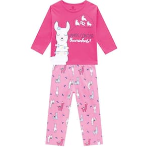 Pijama Infantil Manga Longa Estampado Feminino Brandili Ref: 54012 1/3