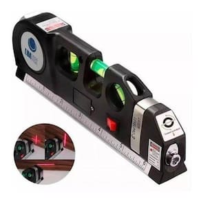 Nível Laser 3 Linhas Cruz Trena Régua Nivelador Profissional
