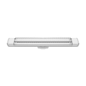 Luminária Lumifacil 70cm Aletada Com 2 TubuLeds Luz 3000k Taschibra - Branco