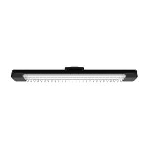 Luminária Taschibra Lumifacil Pequena 2X T8 Led Preta 6500K Branco Frio Bivolt