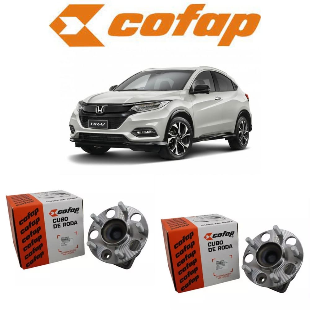 Par Cubo de Roda Novo Traseiro Cofap HRV 1.8 2018 2019