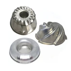 Forma Para Bolo De Vidro + Vulcão Novela + Espiral Em Alumínio