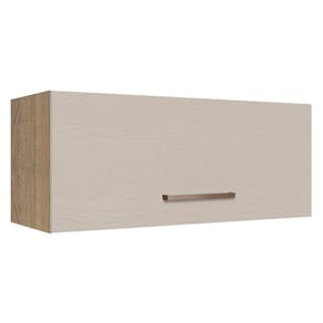 Armário Aéreo 80 cm 1 Porta Basculante Rustic/Crema Agata Madesa