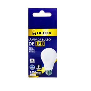 Kit C/24Lampada Bulbo De Led 12W 6500K E27 Branco Frio