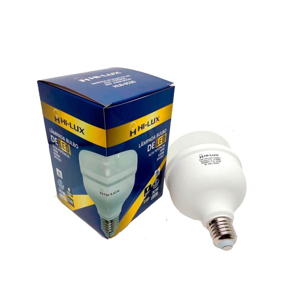 Kit 05 Lampadas De Led Alta Pot 30W 6500K Branco Frio