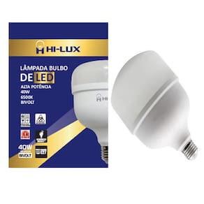 Kit 10 Lampadas De Led Alta Pot 40W 6500K Branco Frio