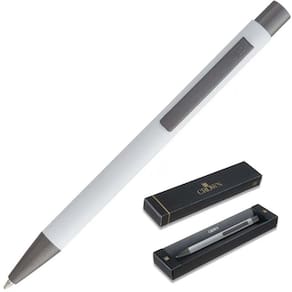 Caneta Esferográfica CROWN GOTHIC Luxo Premium Branco