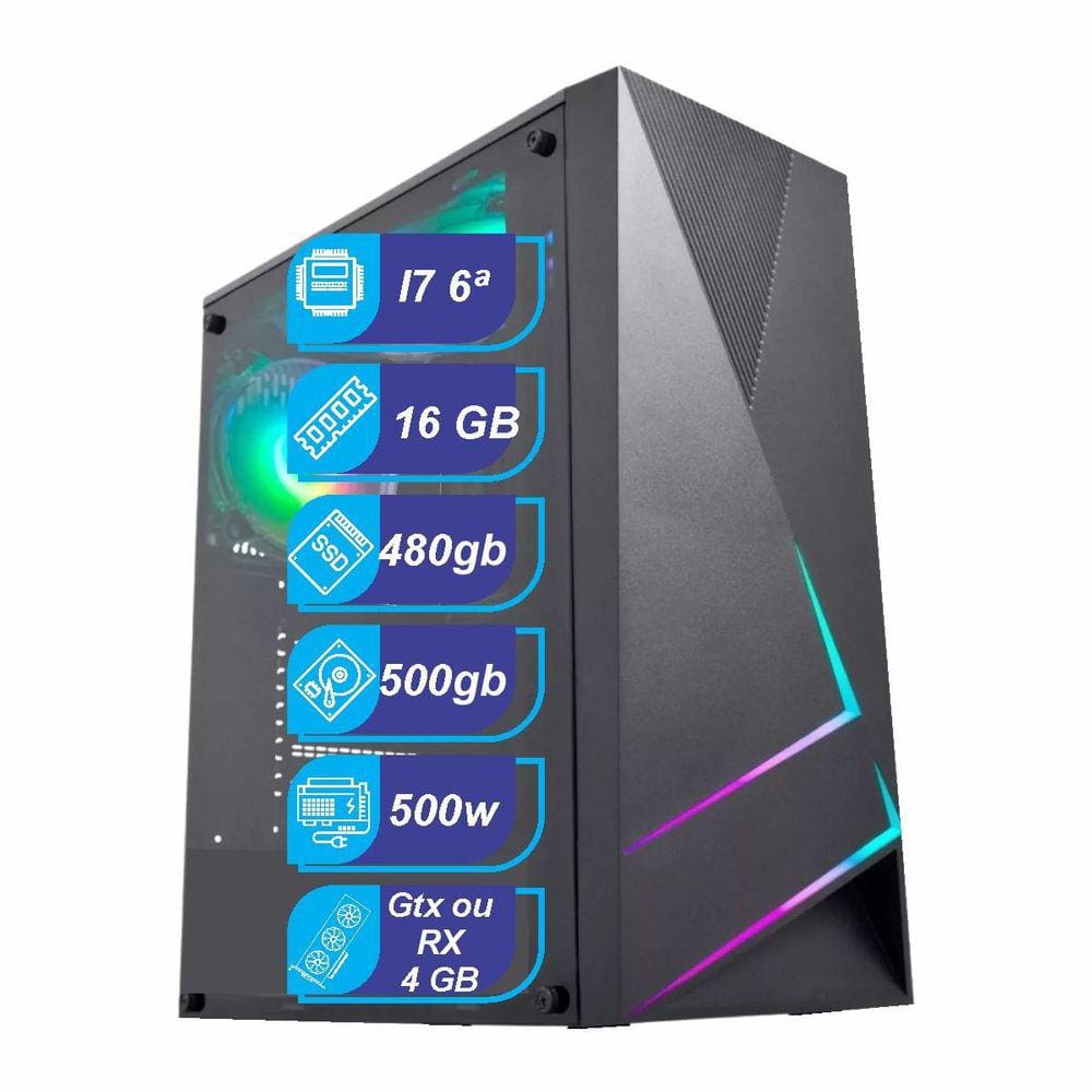 Computador Gênios Gamer I5-10400F, 8GB DDR4, NVME 256GB, RX550 4GB - Genios  Computadores