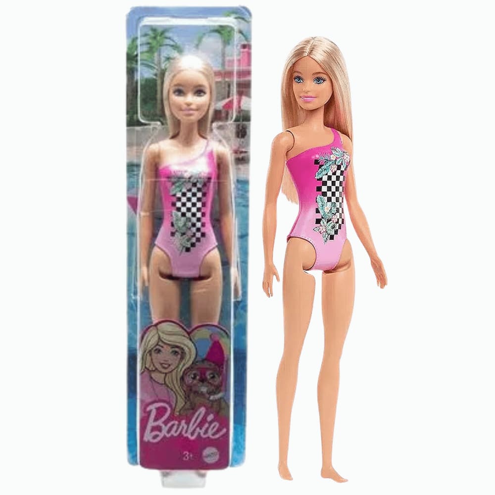 Boneca barbie fashionista curvy 102 gordinha bolsa rosa top mattel