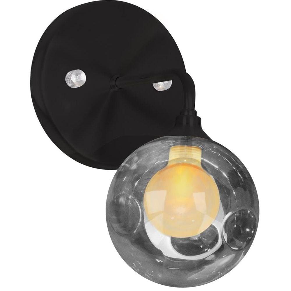 Arandela Preto Harmony Bolinha Fumê