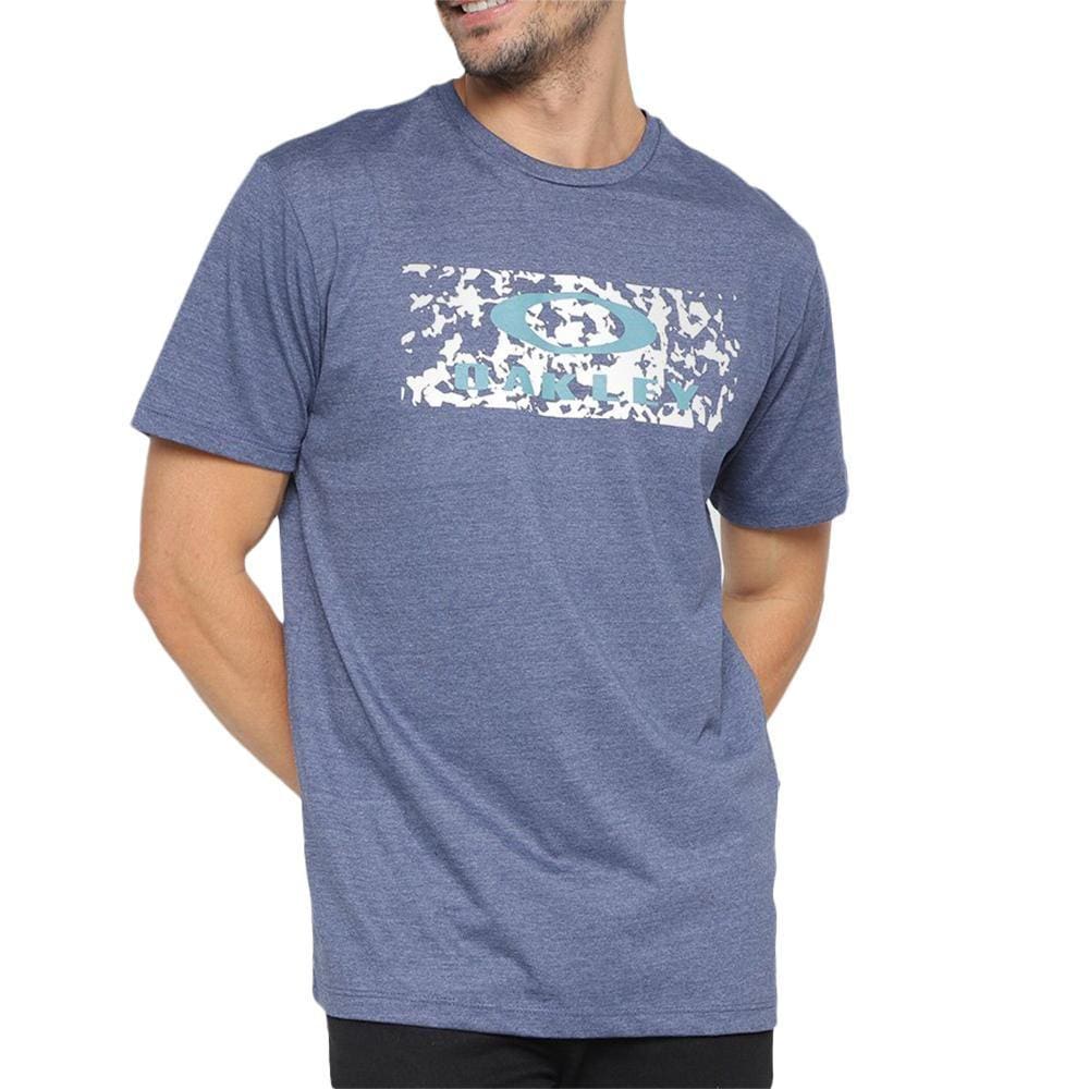 Camiseta Oakley Graphic Bark WT23 Masculina Dark Blue