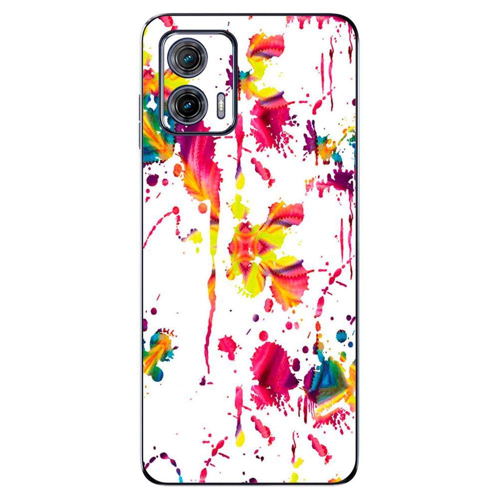 Capa Adesivo Skin205 Verso Para Motorola Moto G73 2023