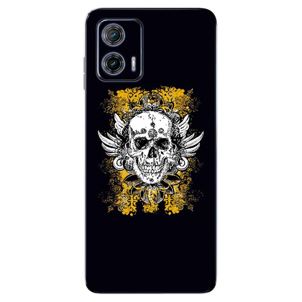 Capa Adesivo Skin374 Verso Para Motorola Moto G73 2023