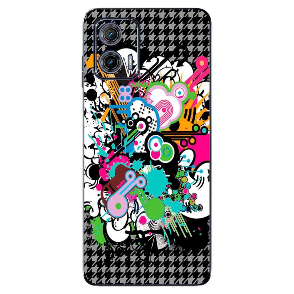 Capa Adesivo Skin022 Verso Para Motorola Moto G73 2023