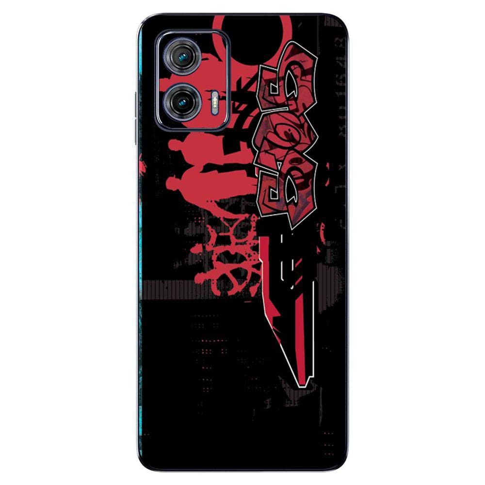 Capa Adesivo Skin055 Verso Para Motorola Moto G73 2023