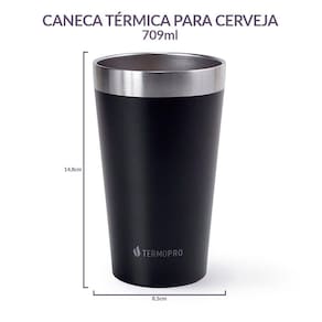 Copos para cerveja Térmico 500 ml 7 unidades com 7 cores diferentes Termopro