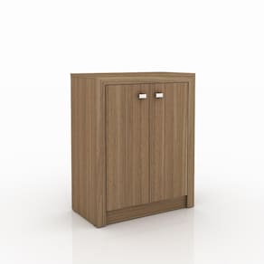 Balcão para Escritório 2 Portas Tecno Mobili - Amêndoa