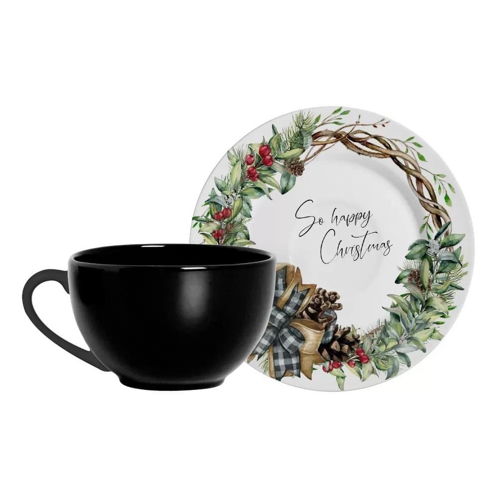 Conjunto de 6 Xícaras de Chá com Pires - Hope