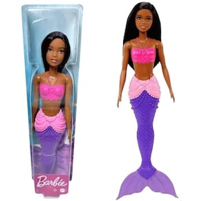 Boneca Barbie Sereia Dreamtopia Negra Cauda Roxa Mattel