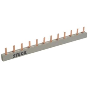 Barramento Bifásico 80A 2x6 para 12 Disjuntores Steck S2F210B