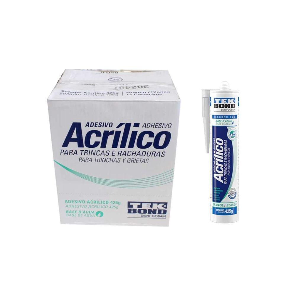 Kit C/ 12 Sela Trincas Branco 425g Tekbond