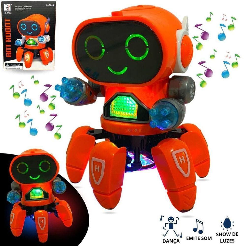 Brinquedo Robô Inteligente com Luz e Som Toyng - 43724 - Shop Macrozao