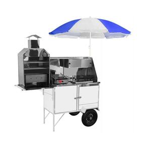 Carrinho Churrasco Cachorro Quente e Lanche com Guarda Sol