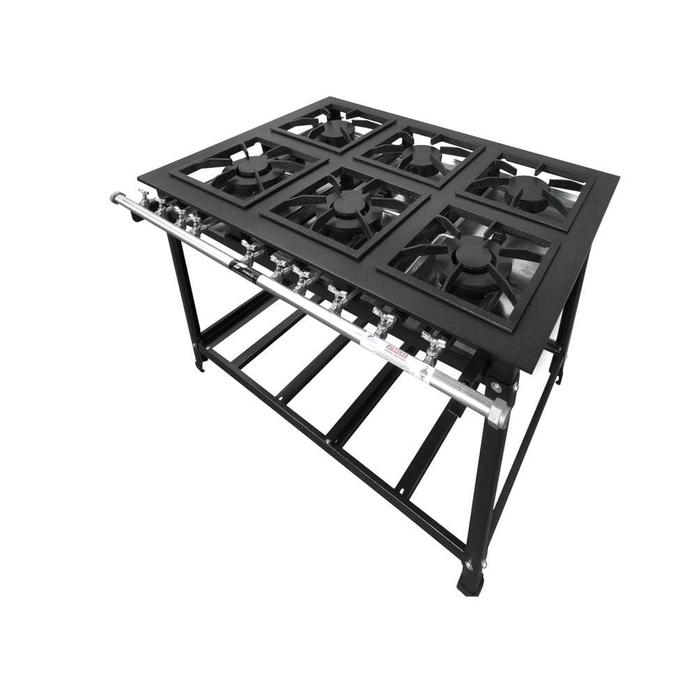 Fogão 6 Bocas Fundiferro Preto – Ff114