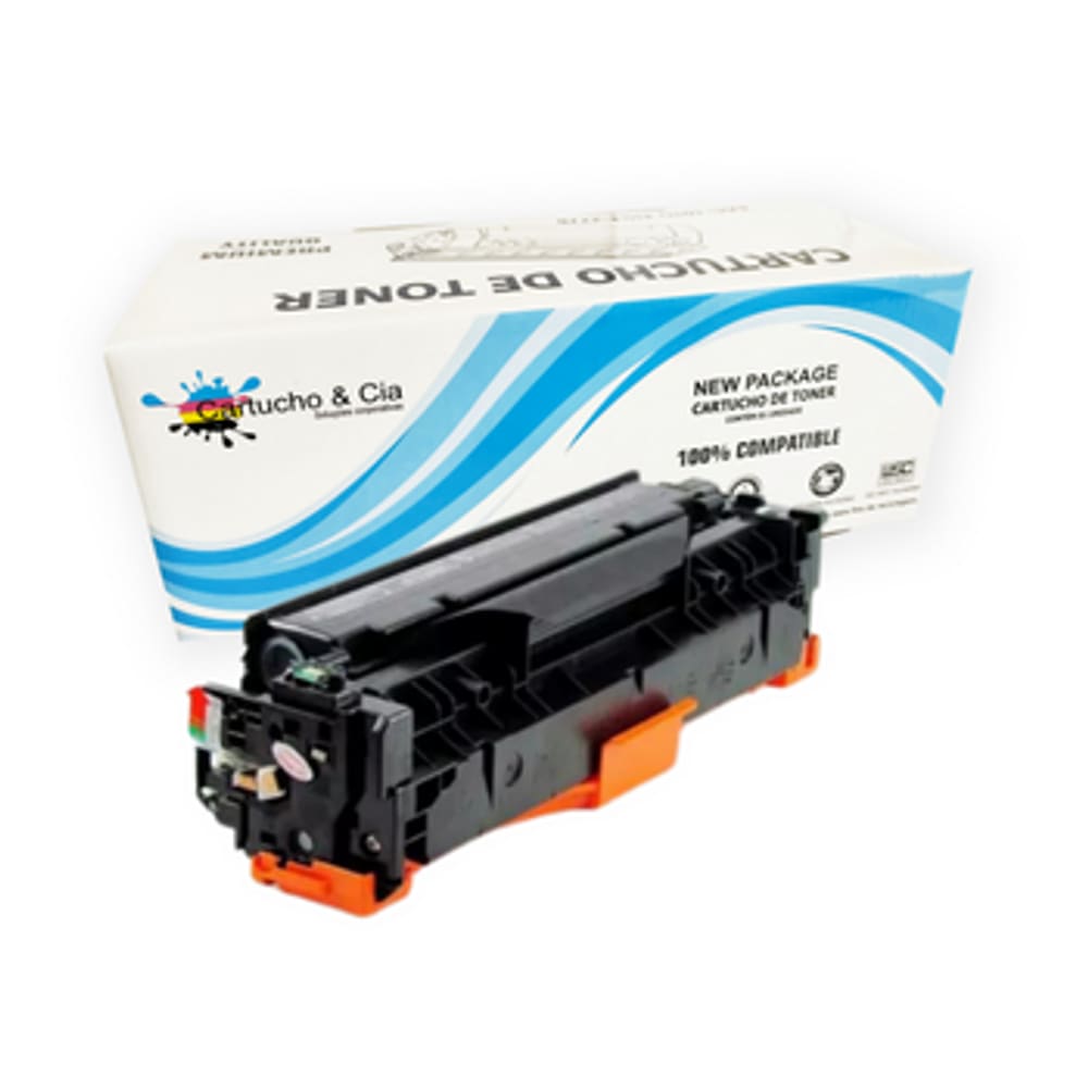 TONER COMPATÍVEL COM HP CF410A PRETO | M452DW M452DN M477FDW M477FNW M477FDN | 2.3K PAGINAS - CARTUCHO & CIA