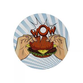 Conjunto de 6 Pratos de Sobremesa - Burguer Collection