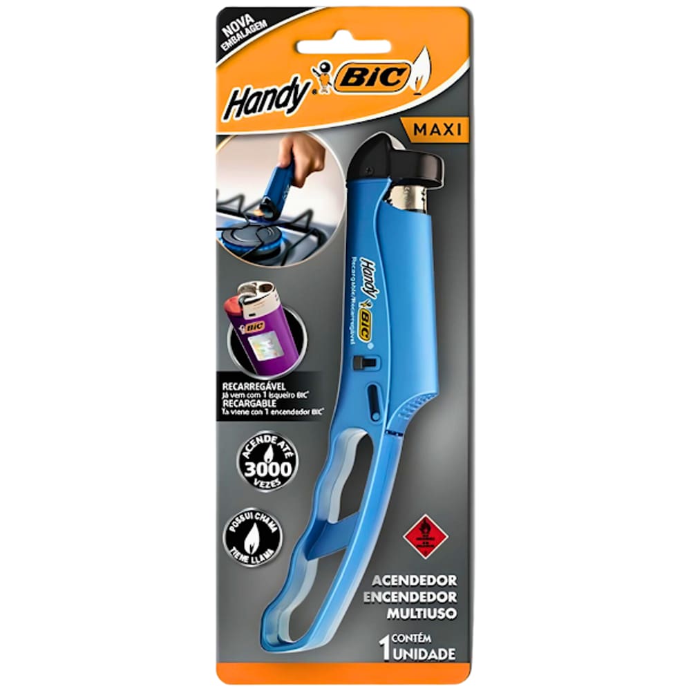 Acendedor Multiuso Maxi Handy Recarregável Bic