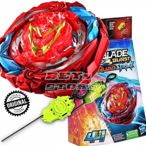 Beyblade QuadStrike Pião e Lançador - Zeal Achilles A8