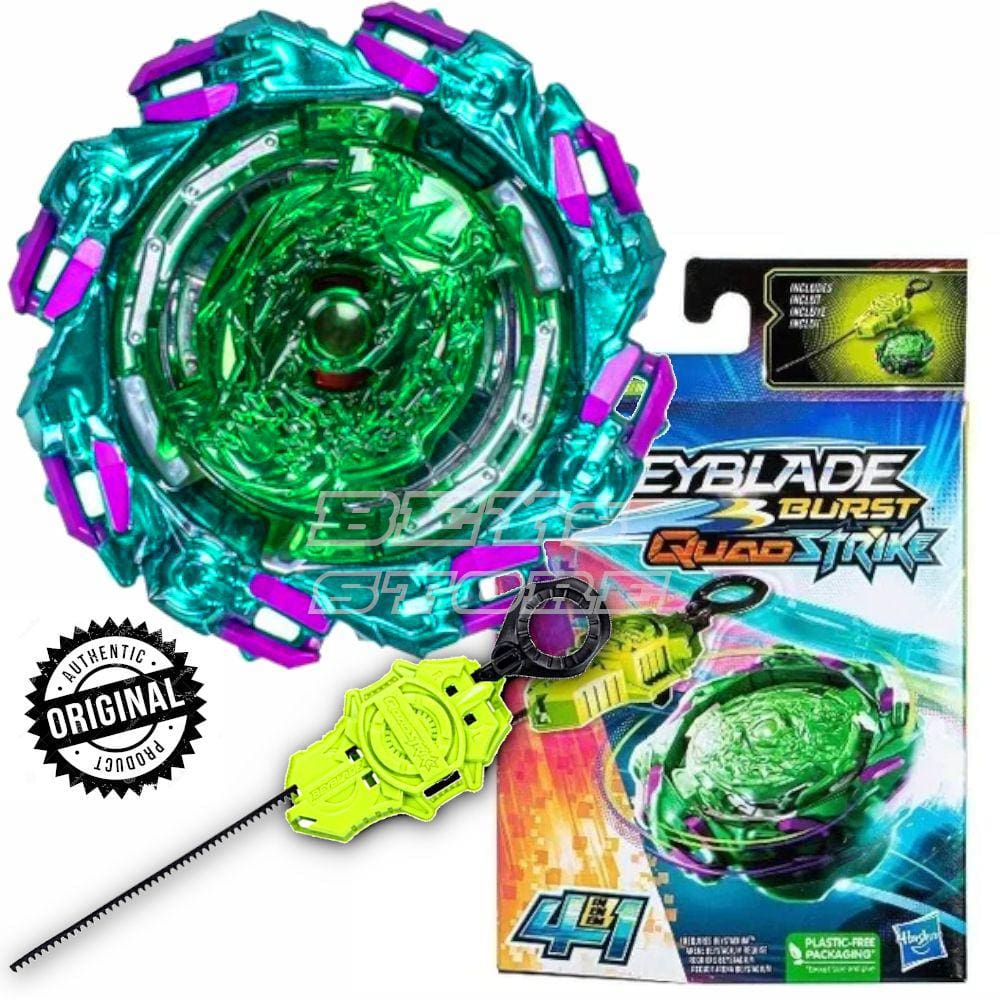 Beyblade Burst Quaddrive Pião e Lançador Cyclone Roktavor - Hasbro