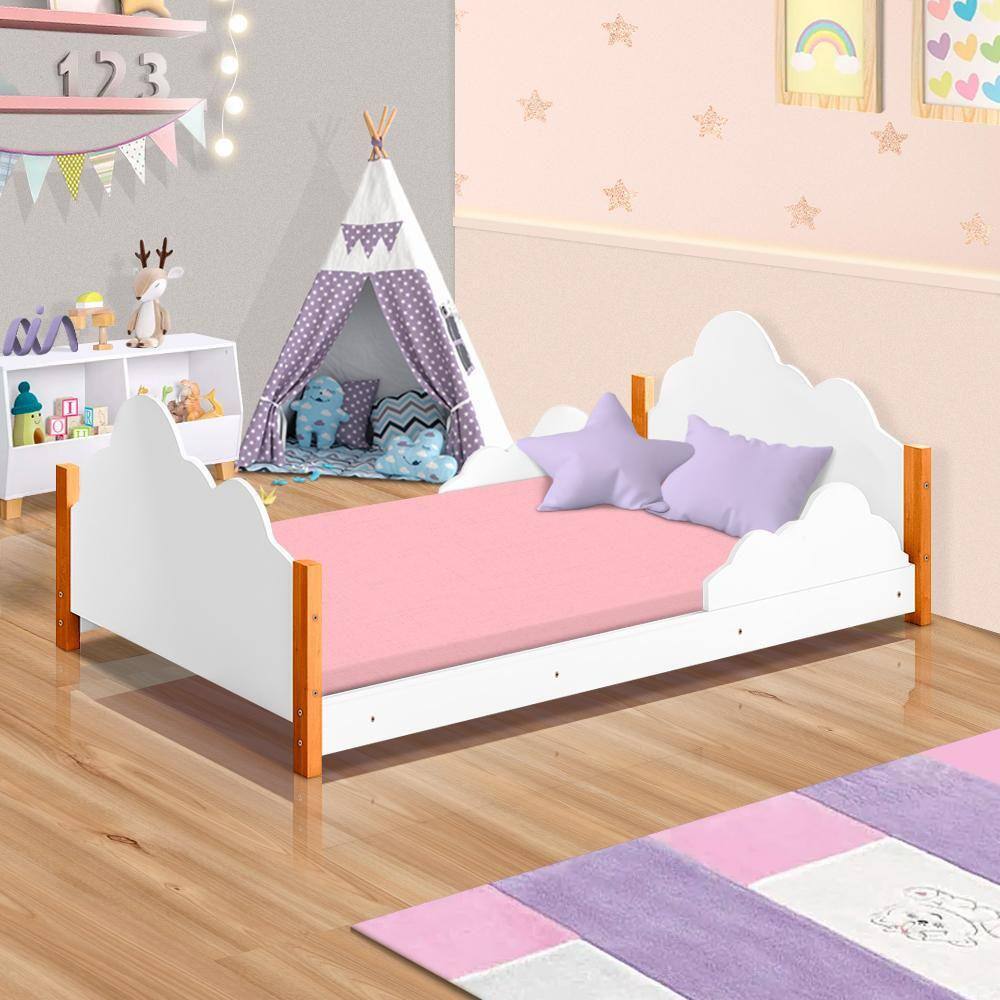 Cama Delicada Nuvenzinha Infantil Branca Morango Shop JM - Branco