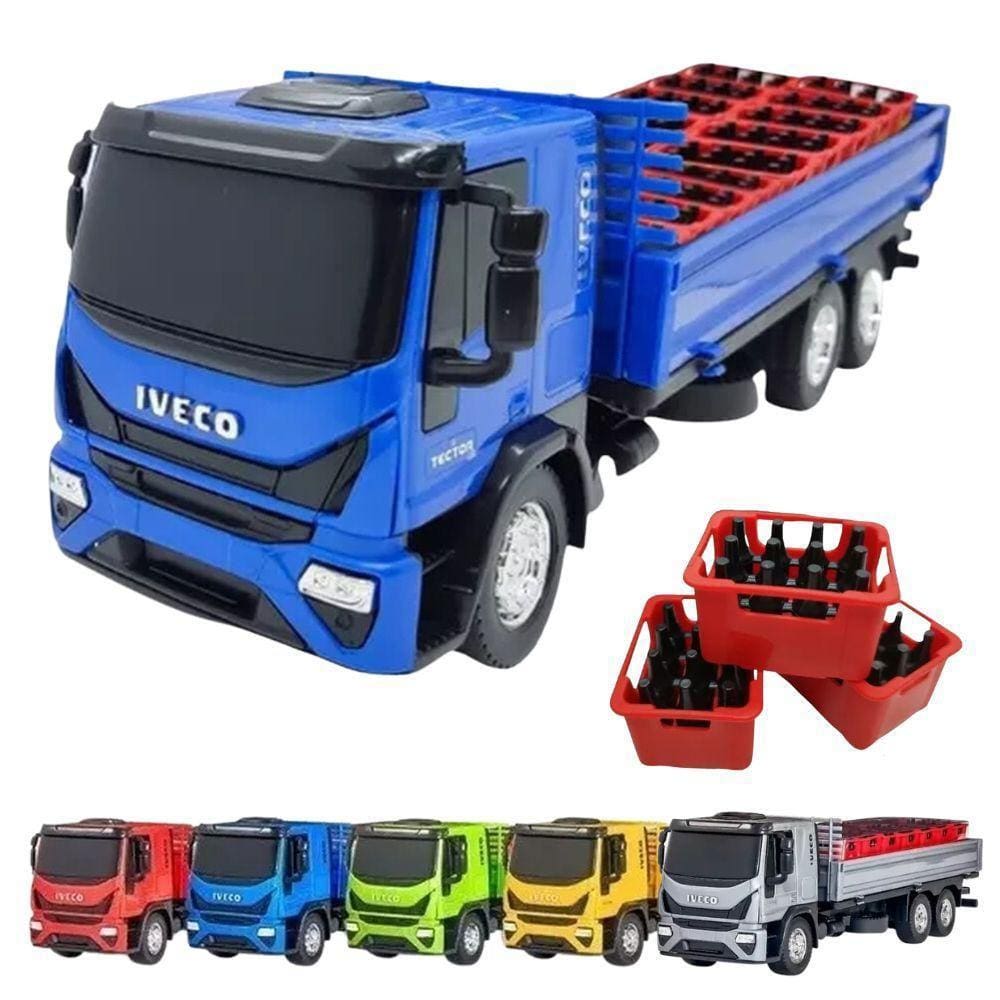 Brinquedo Caminhão Iveco Hi Way Tanque Vermelho