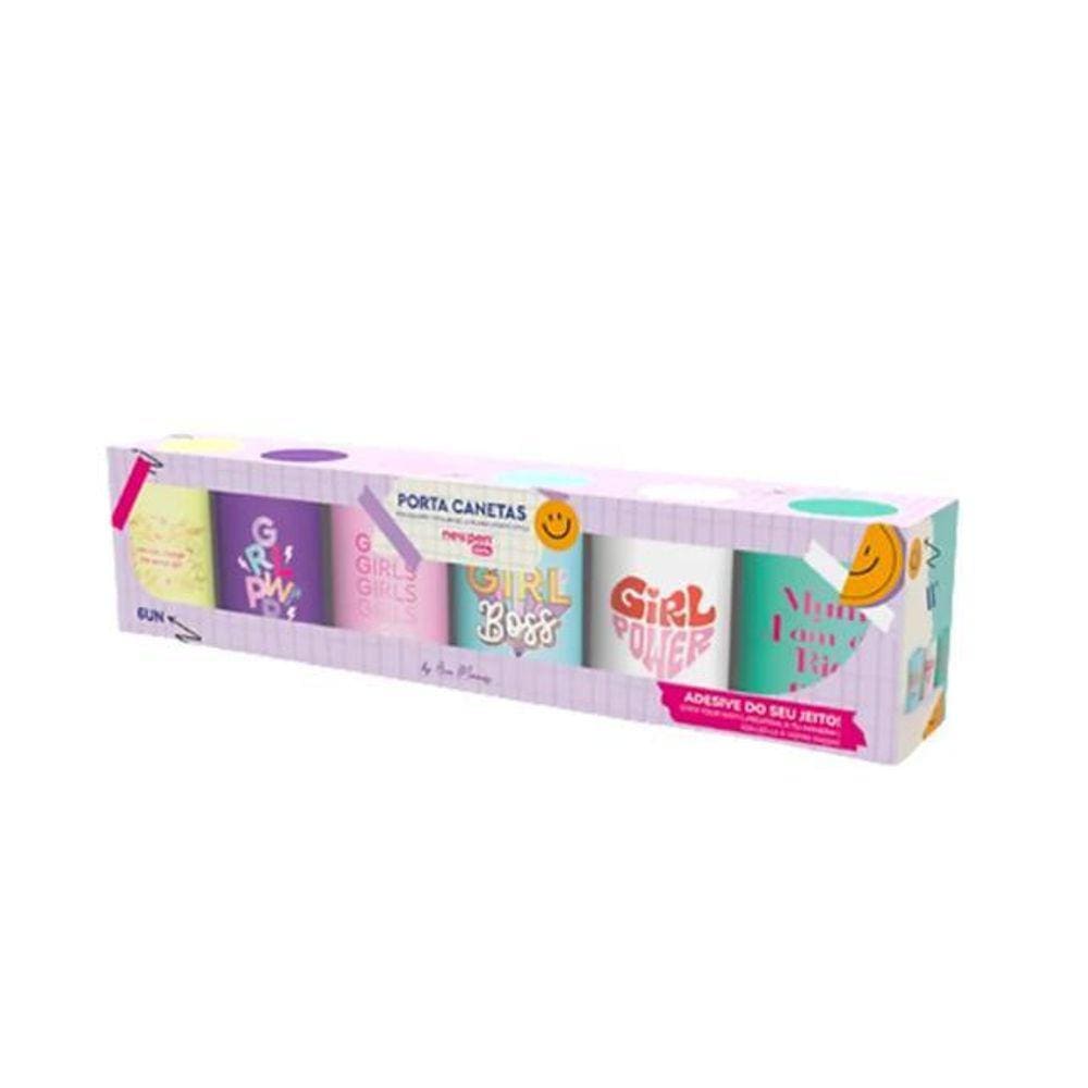 Porta Canetas Girls Kit C/6 - Newpen