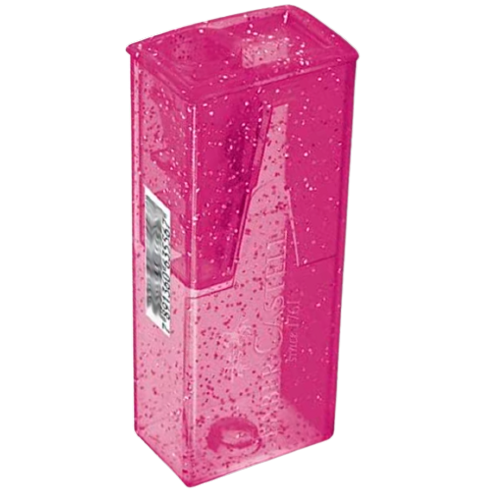 Apontador com depósito Glitz Faber-Castell Rosa com glitter