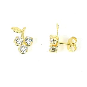Brinco Uvinha Folheado A Ouro 18k Hipoalérgico C/ Garantia