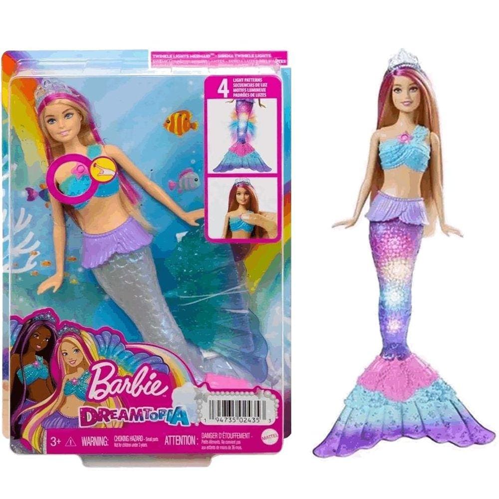 Topo de bolo Barbie sereia.