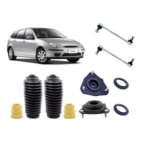 Kit Coxim Batente Bieleta Dianteira Ford Focus 2000 Até 2007