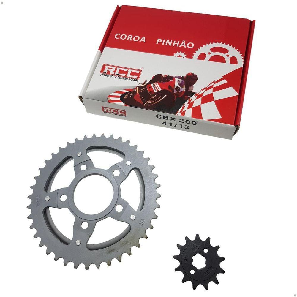 Kit Coroa Pinhão Rcc Cbx 200 Strada Ano 93 A 2003 Passe 520