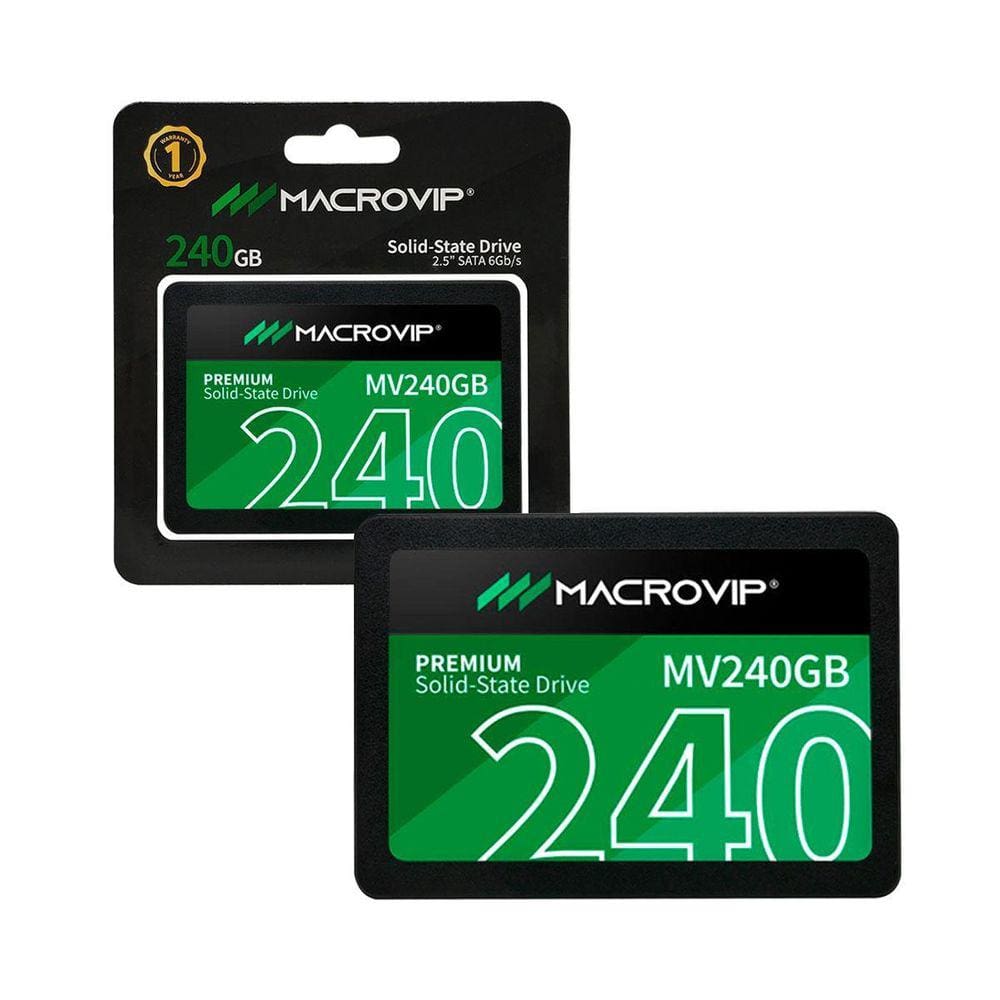 Ssd 240Gb Macrovip, Sata 3 6Gb/S, 2.5, Leitura 520Mb/S,