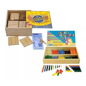 Kit Material Dourado 611 Peças E Escala Cuisenaire 294 Peças