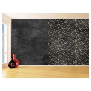 Papel De Parede 3D Concreto Queimado Risco Bege 3,5M Kkt168