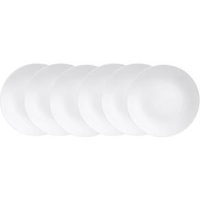 Jogo De Pratos Rasos Tramontina Porcelana Leonora 25Cm 6 Pç