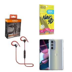 Kit Capinha Motorola G32 Fone Bluetooth E Película 9D