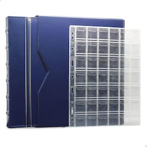 Álbum de Luxo Azul 10 Folhas para 420 Moedas 3BZN P