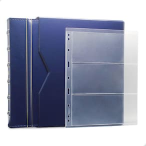 Álbum de Luxo Azul 40 Folhas para 120 Cédulas 3BZN P