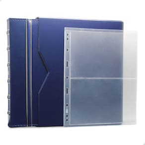 Álbum de Luxo Azul 50 Folhas para 100 Cédulas 3BZN P