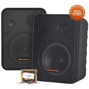 Caixa Acústica com Trafo 210V(5W) Ambience Line MSB60NC Preta HAYONIK - PAR / 2